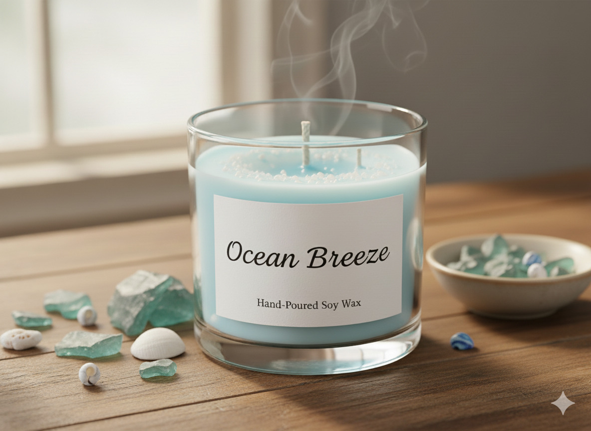 Ocean Breeze Aromatic Candle